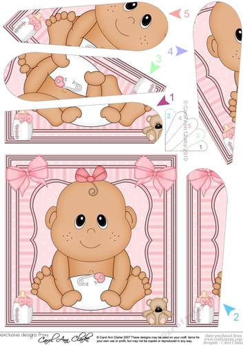 Cute Ethnic New Baby Girl Fan Pyramage Topper