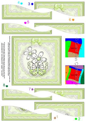 Fluttery Butterfly Quick Card with Wavy Spiral Side Stacker