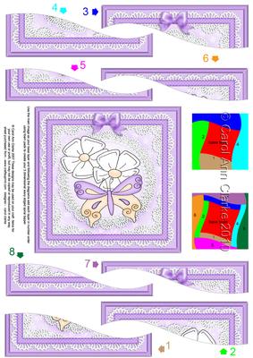Fluttery Butterfly Quick Card with Wavy Spiral Side Stacker
