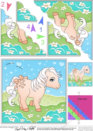 My Cute Little Pony Scalloped Corner Stacker