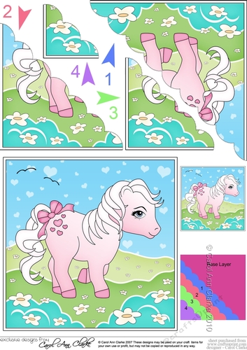 My Cute Little Pony Scalloped Corner Stacker