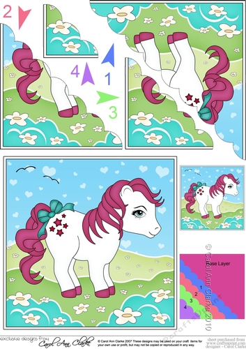 My Cute Little Pony Scalloped Corner Stacker