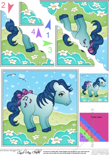 My Cute Little Pony Scalloped Corner Stacker
