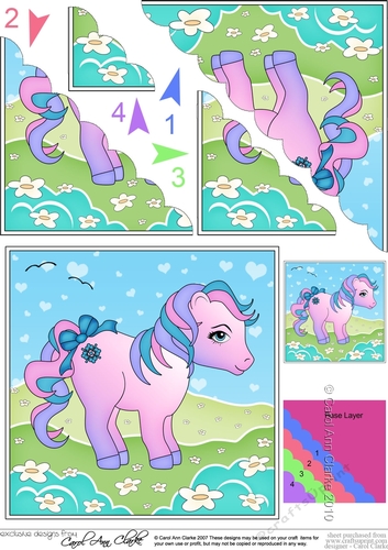 My Cute Little Pony Scalloped Corner Stacker