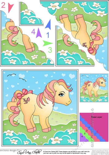 My Cute Little Pony Scalloped Corner Stacker