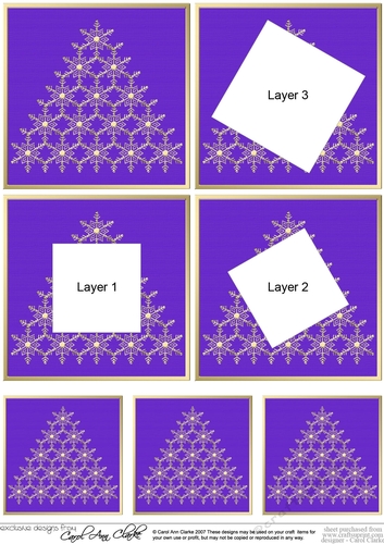 Elegant Christmas Snowflake Tree - Twisted Tunnel Topper