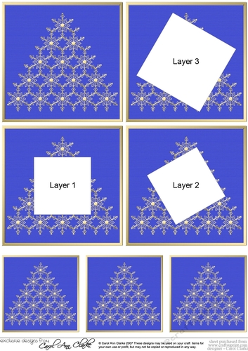 Elegant Christmas Snowflake Tree - Twisted Tunnel Topper