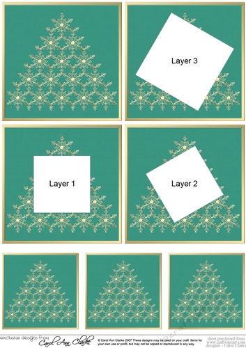 Elegant Christmas Snowflake Tree - Twisted Tunnel Topper