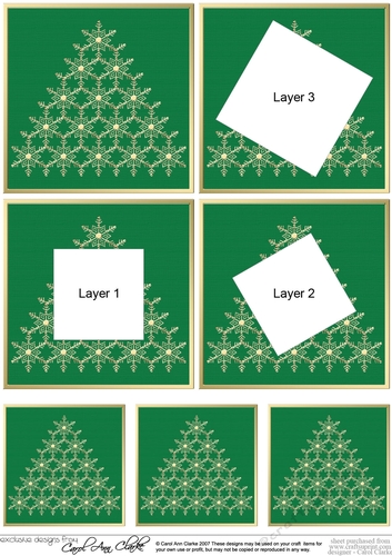 Elegant Christmas Snowflake Tree - Twisted Tunnel Topper