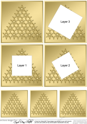 Elegant Christmas Snowflake Tree - Twisted Tunnel Topper