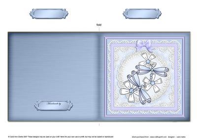 Dreamy Dragonfly Cut and Fold Quick Card