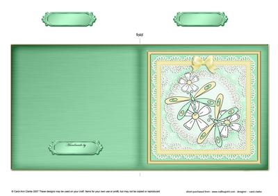 Dreamy Dragonflies Cut and Fold Quick Card