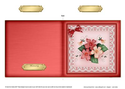 Pretty Viola Cut and Fold Quick Card