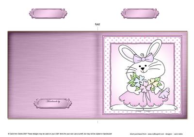 Little Bunny Cut and Fold Quick Card
