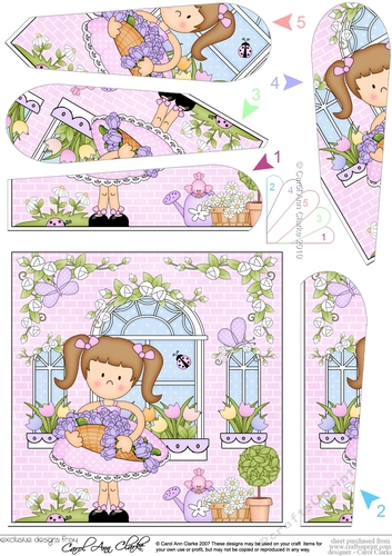 Rose Cottage Girlz Fan Pyramage Topper
