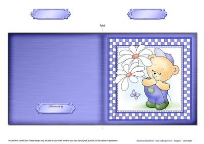 Robert's Flowers Cut and Fold Quick Card