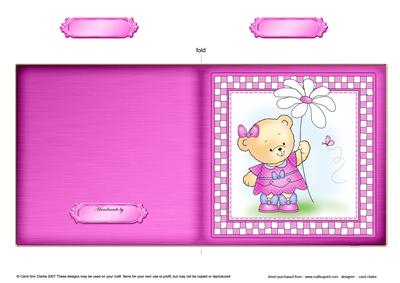 Rosie's Flower Cut and Fold Quick Card