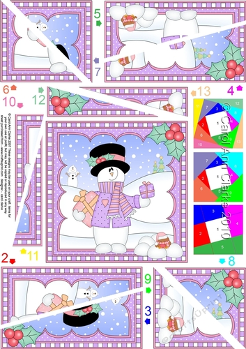 Christmas Snowman Rio Twisted Spiral Side Stacker