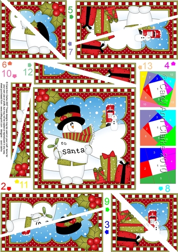 Christmas Snowman Rio Twisted Spiral Side Stacker