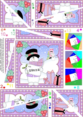 Christmas Snowman Rio Twisted Spiral Side Stacker