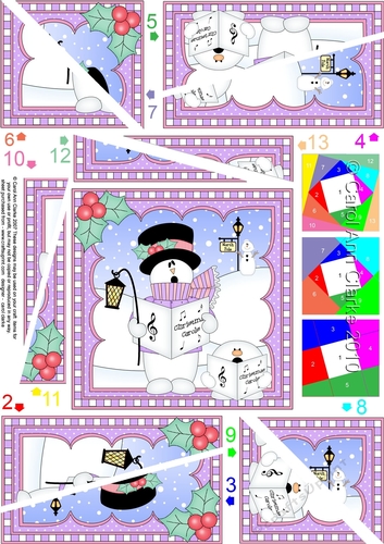 Christmas Snowman Rio Twisted Spiral Side Stacker