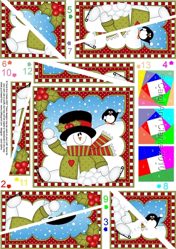 Christmas Snowman Rio Twisted Spiral Side Stacker
