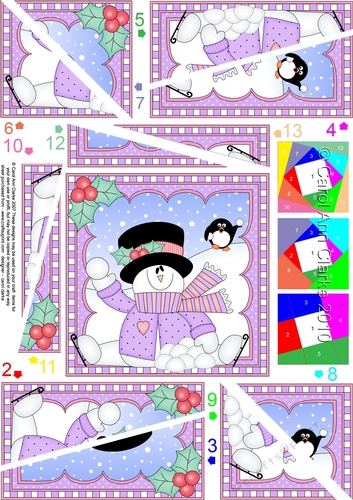 Christmas Snowman Rio Twisted Spiral Side Stacker