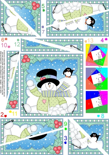 Christmas Snowman Rio Twisted Spiral Side Stacker