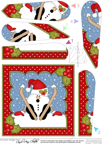 Christmas Snowball Sam Fan Pyramage Topper