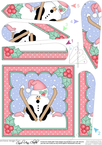 Christmas Snowball Sam Fan Pyramage Topper