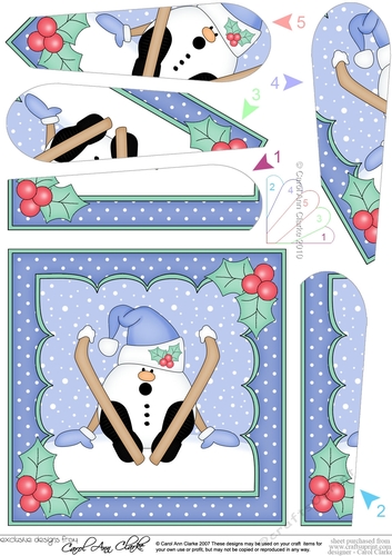Christmas Snowball Sam Fan Pyramage Topper