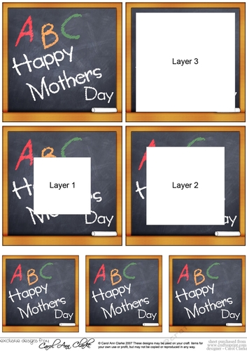Happy Mothers Day Blackboard Tunnel Topper