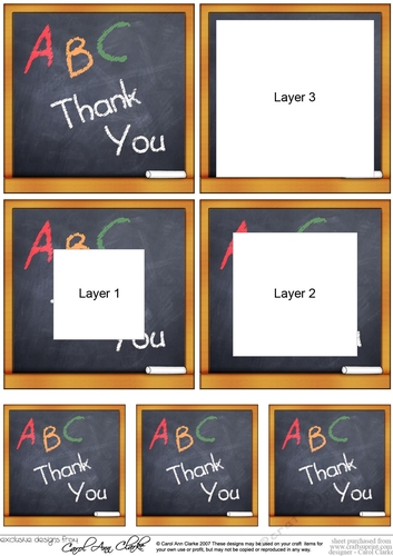 Thank You Blackboard Tunnel Topper
