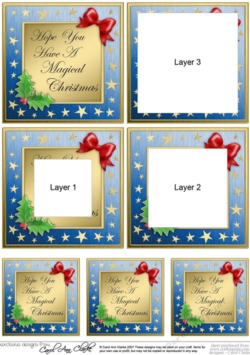 Hope you have a Magical Christmas - Elegant Christmas Greetings Tunnel Topper