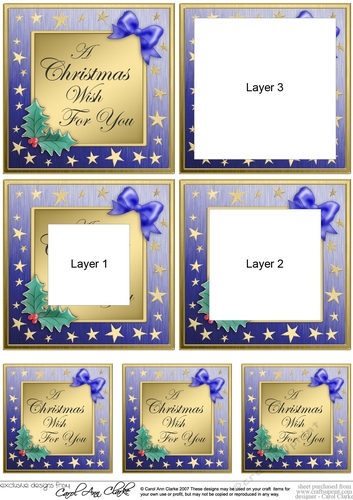 A Christmas Wish for You - Elegant Christmas Greetings Tunnel Topper
