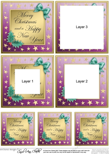 Merry Christmas and a Happy New Year - Elegant Christmas Greetings Tunnel Topper