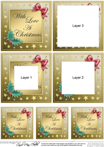 With Love at Christmas - Christmas Books Tunnel Topper