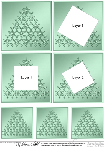 Elegant Christmas Snowflake Tree - Twisted Tunnel Topper