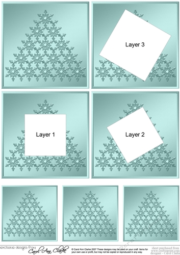 Elegant Christmas Snowflake Tree - Twisted Tunnel Topper