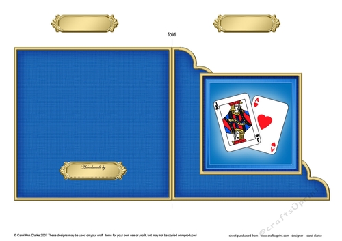 Playing Cards Quick Cut and Fold Corner Card 