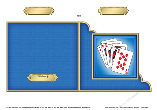Playing Cards Quick Cut and Fold Corner Card 