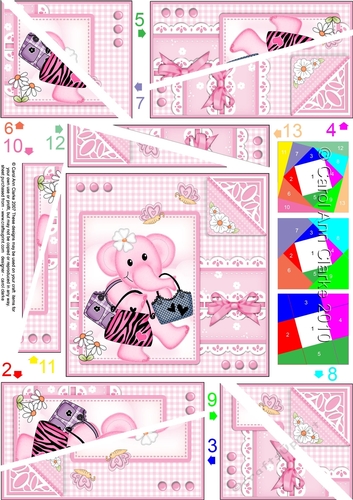 Lola Elephant & Lace Twisted Spiral Side Stacker