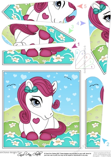 Cute Little Pony Fan Pyramage Topper