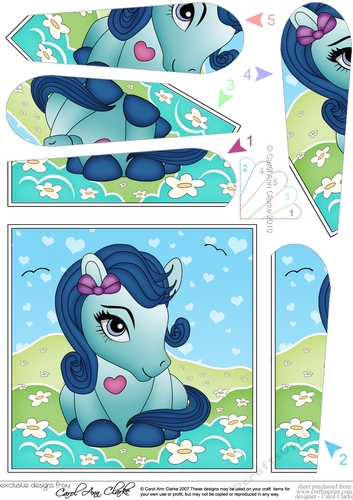 Cute Little Pony Fan Pyramage Topper