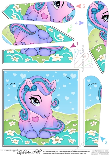 Cute Little Pony Fan Pyramage Topper