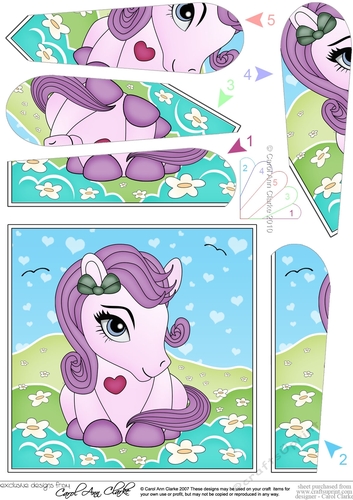 Cute Little Pony Fan Pyramage Topper