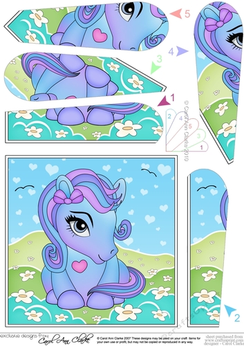 Cute Little Pony Fan Pyramage Topper