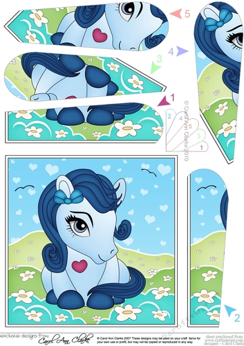 Cute Little Pony Fan Pyramage Topper