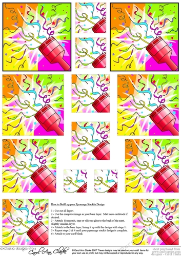 Lets Celebrate- Pyramage sheet