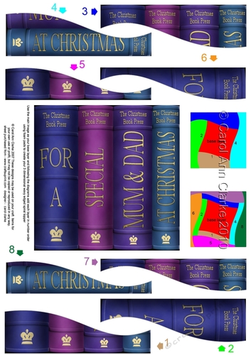 For a Special Mum & Dad at Christmas - Christmas Books Wavy Spiral Side Stacker